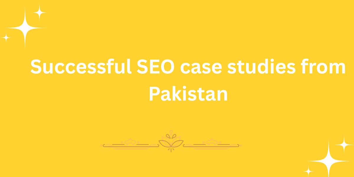 Successful SEO case studies from Pakistan
