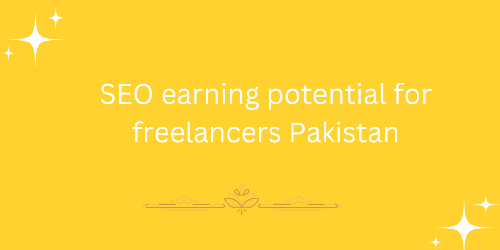 SEO earning potential for freelancers Pakistan