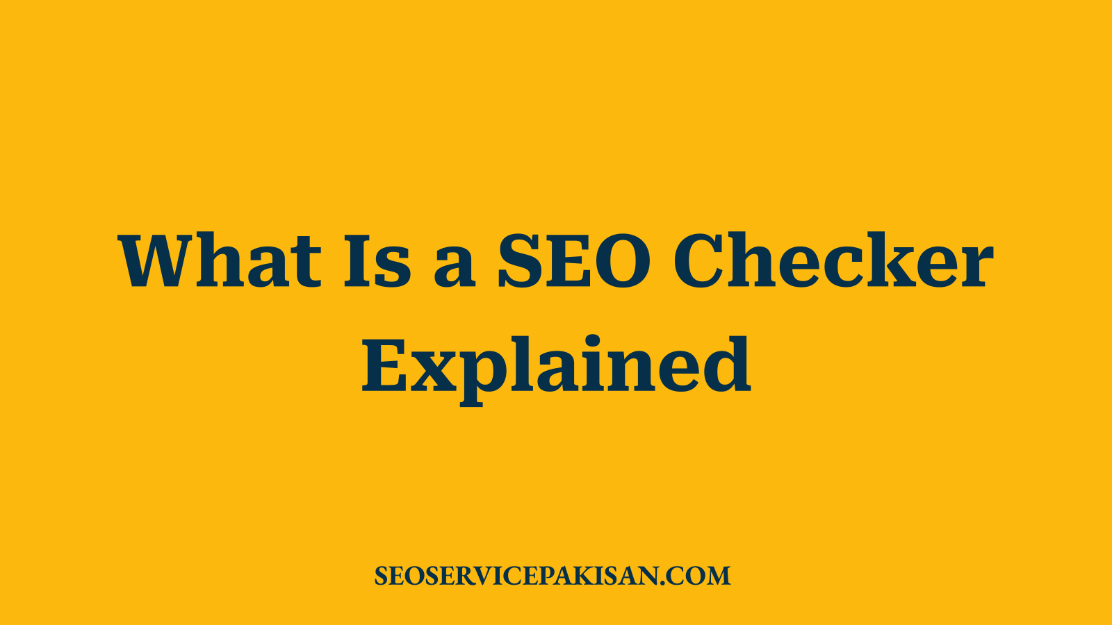 What Is a SEO Checker Explained