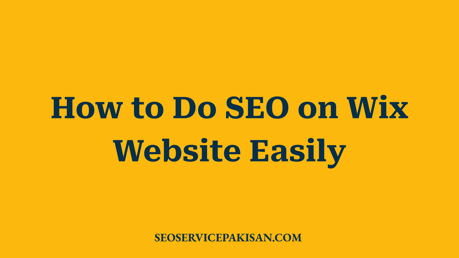 How to Do SEO on Wix Website Easily