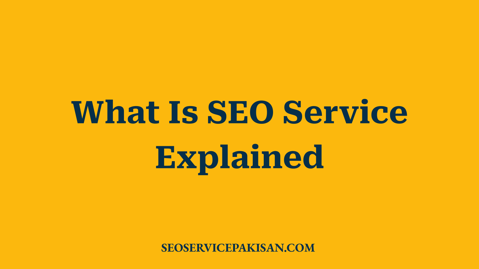 What Is SEO Service Explained