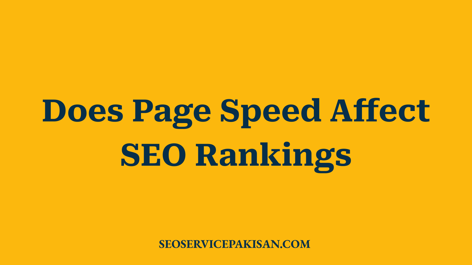 Does Page Speed Affect SEO Rankings