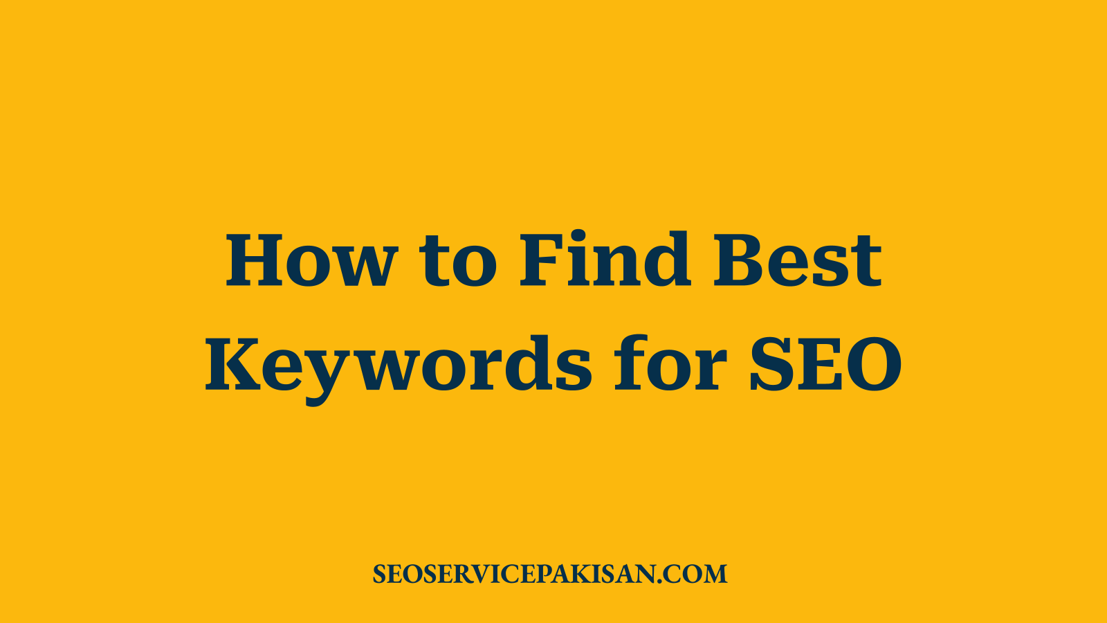How to Find Best Keywords for SEO
