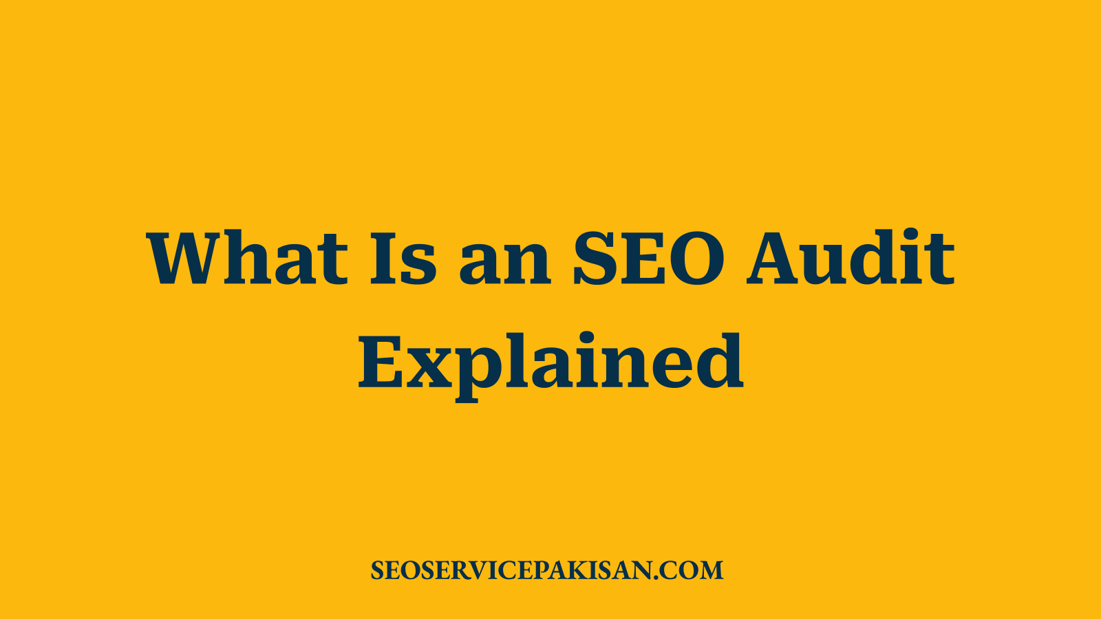 What Is an SEO Audit Explained