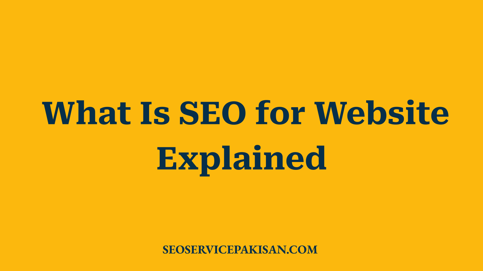 What Is SEO for Website Explained