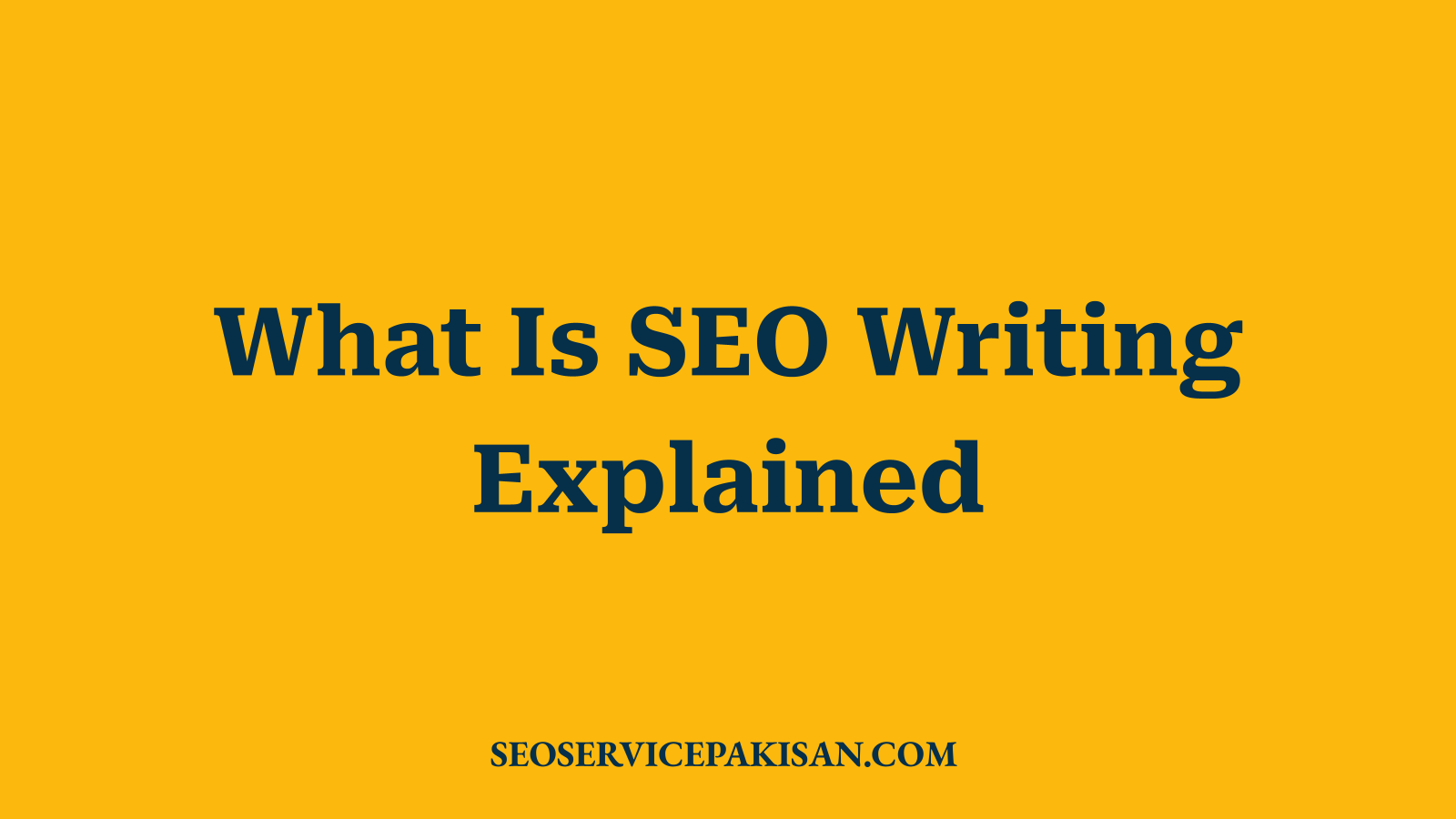 What Is SEO Writing Explained