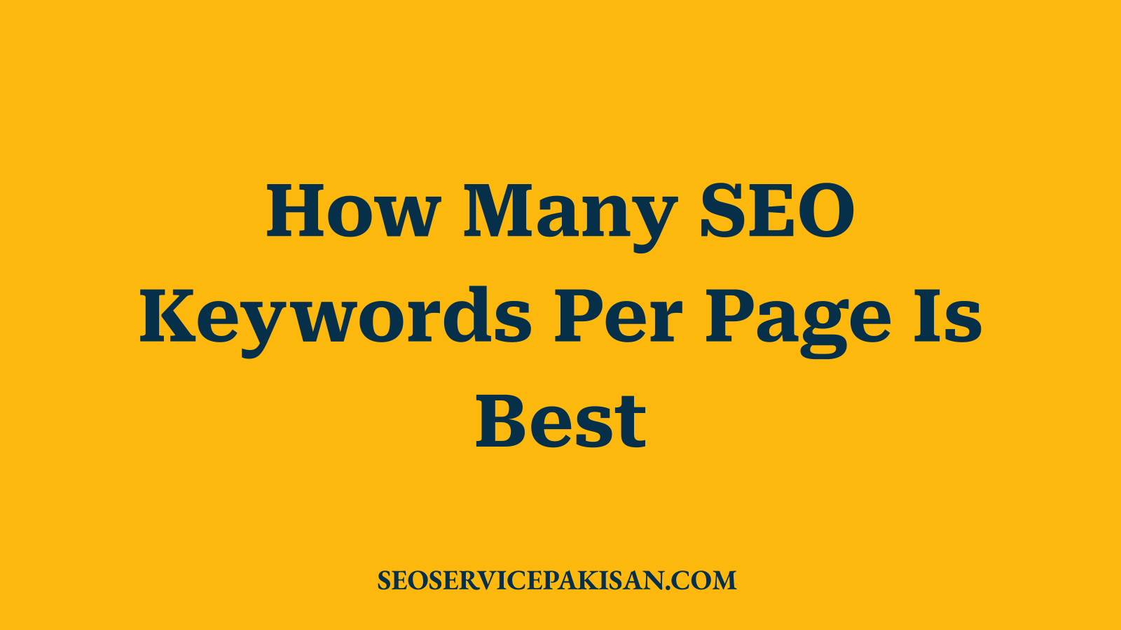 How Many SEO Keywords Per Page Is Best