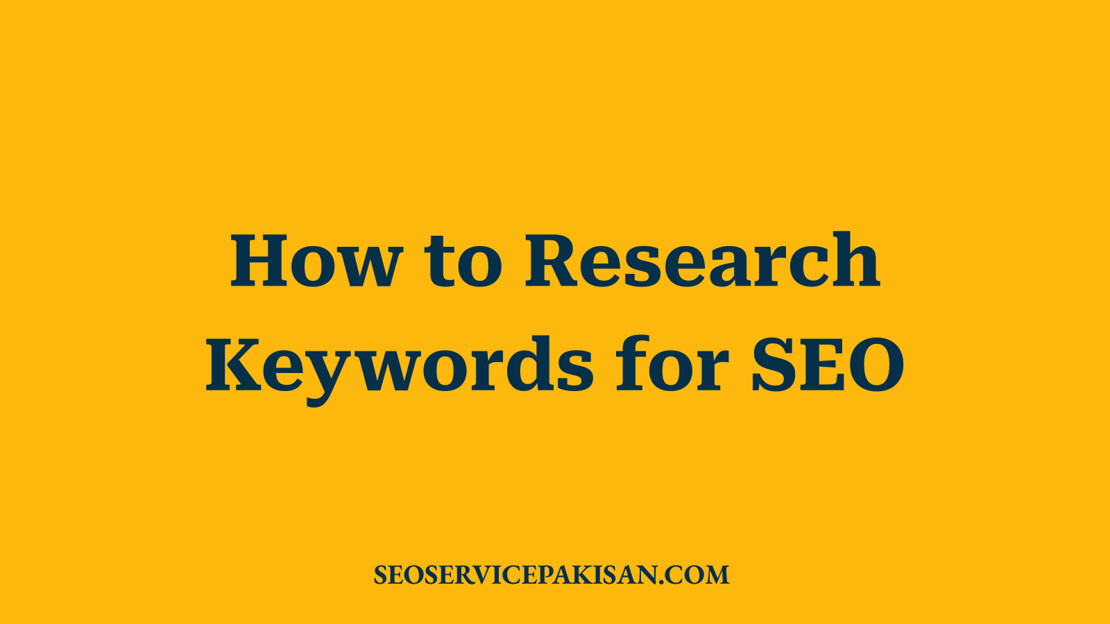 How to Research Keywords for SEO