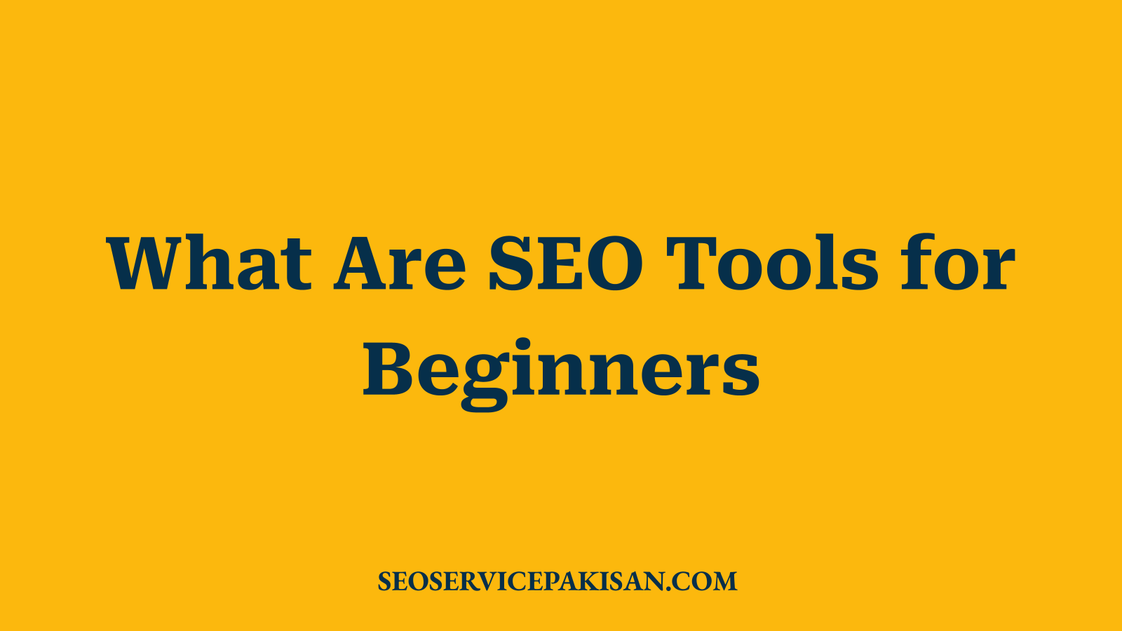 What Are SEO Tools for Beginners