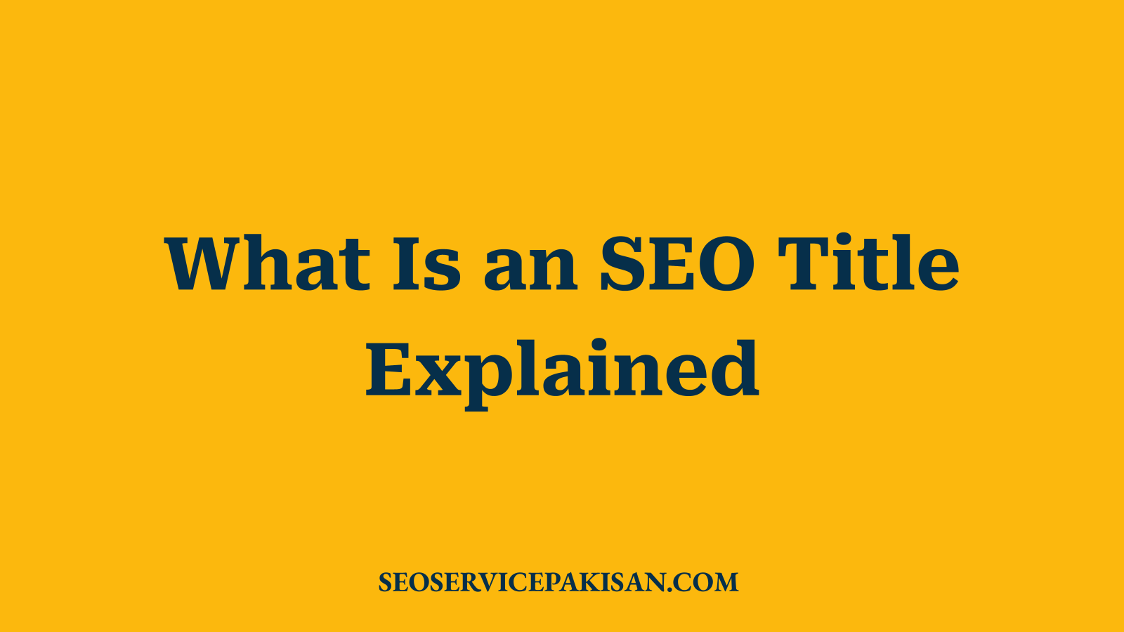 What Is an SEO Title Explained