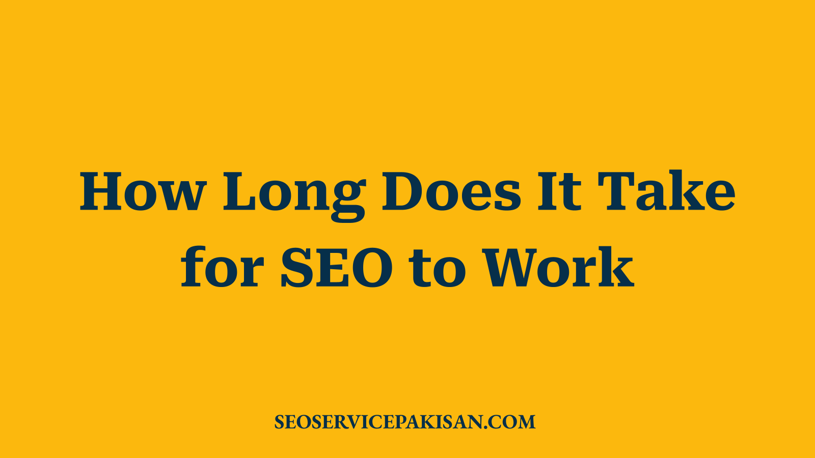 How Long Does It Take for SEO to Work