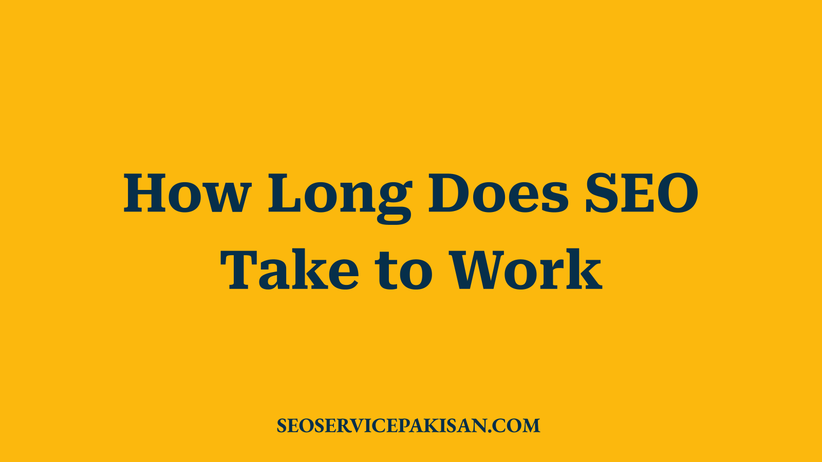 How Long Does SEO Take to Work