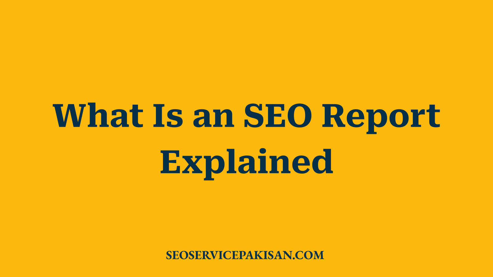 What Is an SEO Report Explained