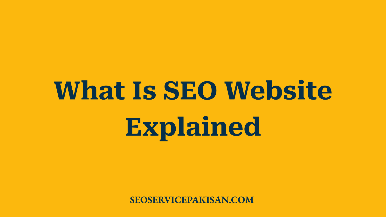 What Is SEO Website Explained