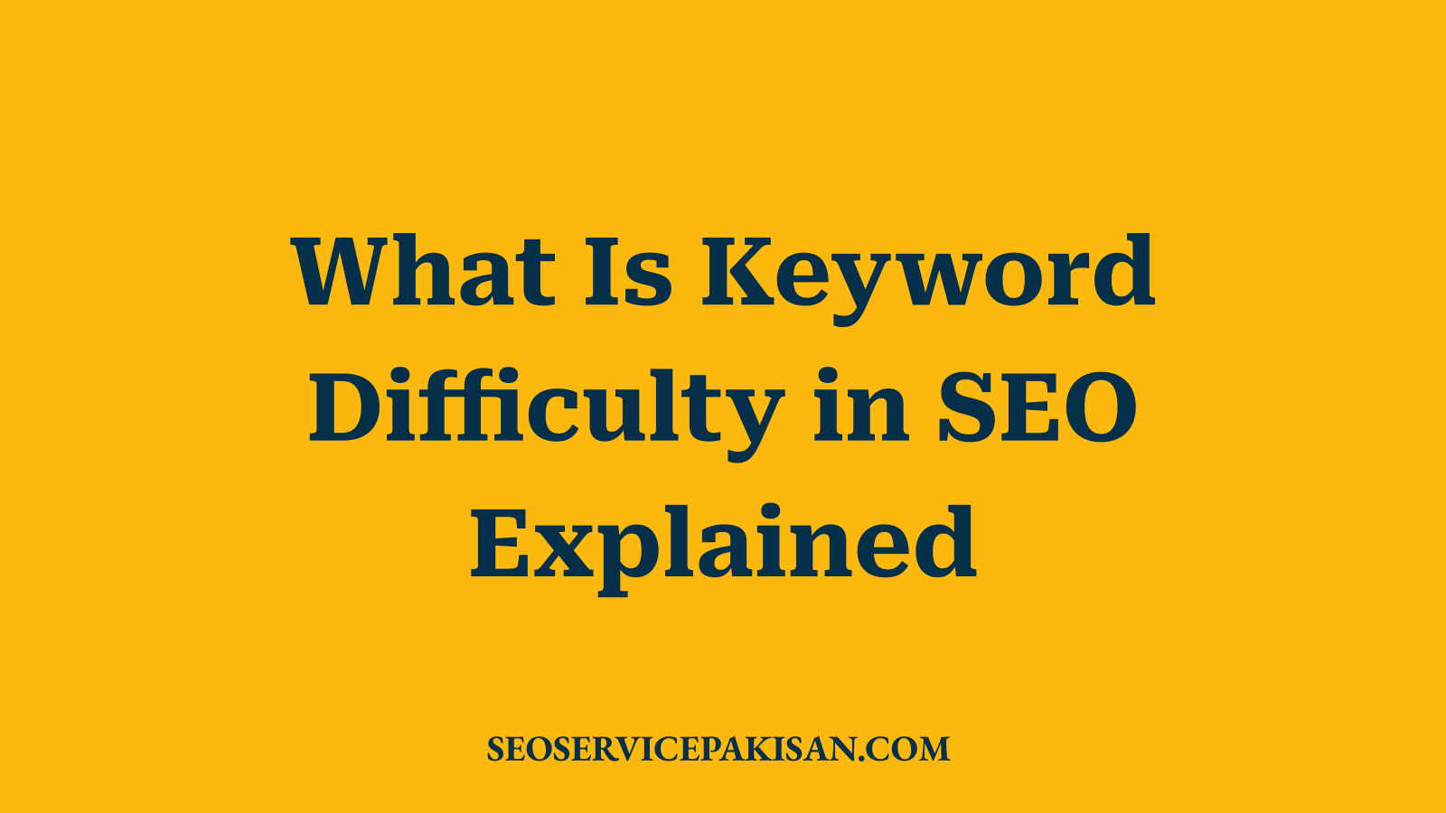 What Is Keyword Difficulty in SEO Explained
