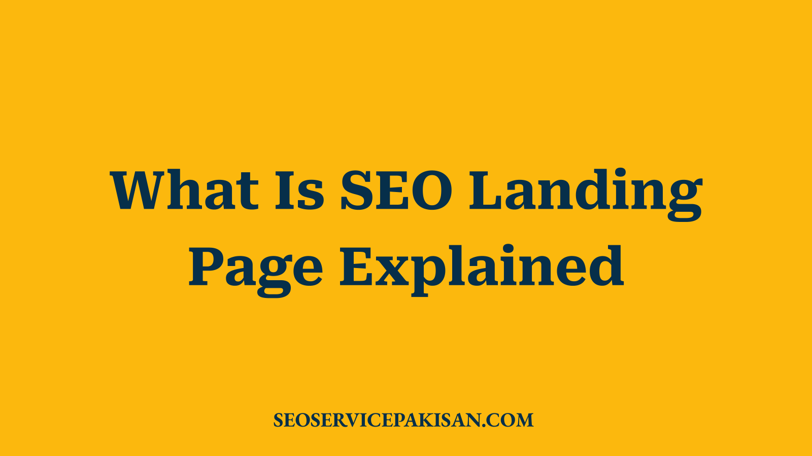 What Is SEO Landing Page Explained
