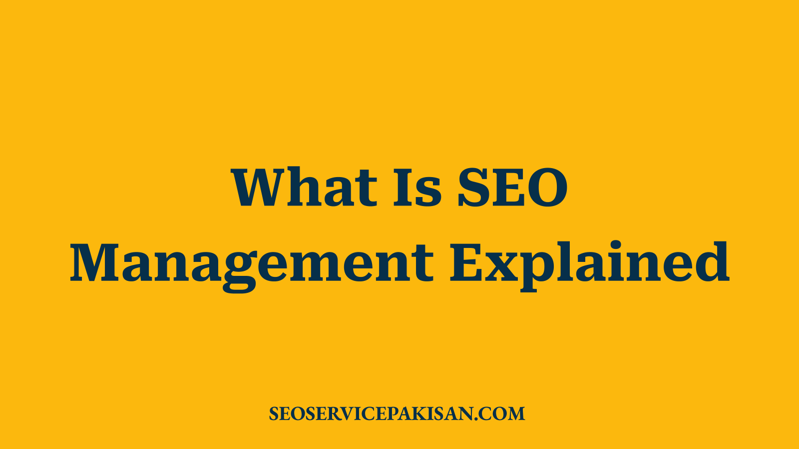What Is SEO Management Explained