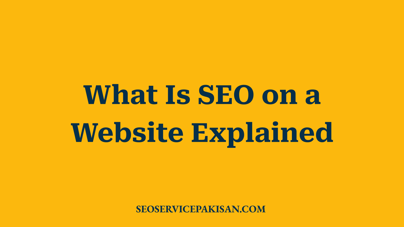 What Is SEO on a Website Explained
