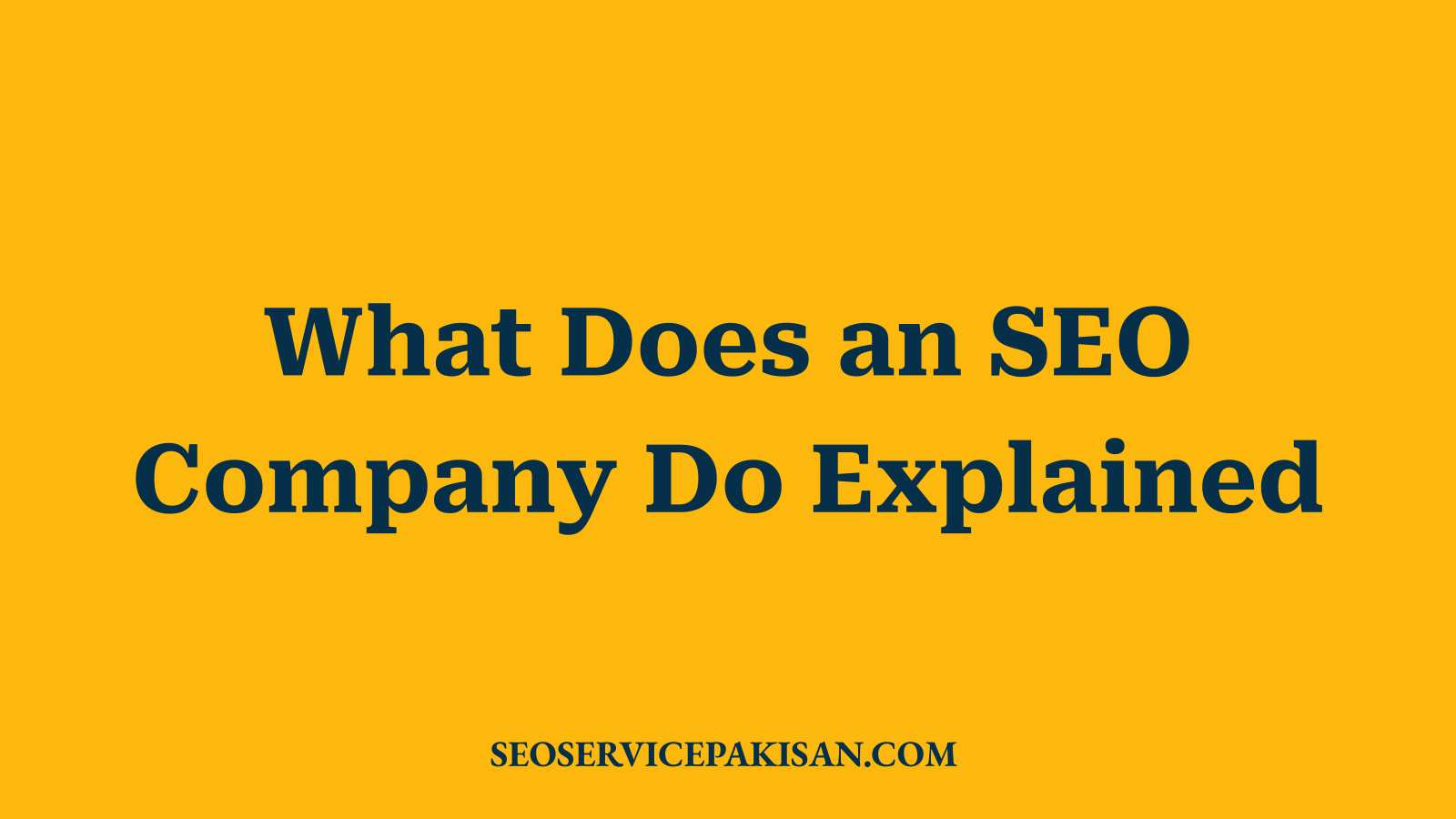 What Does an SEO Company Do Explained