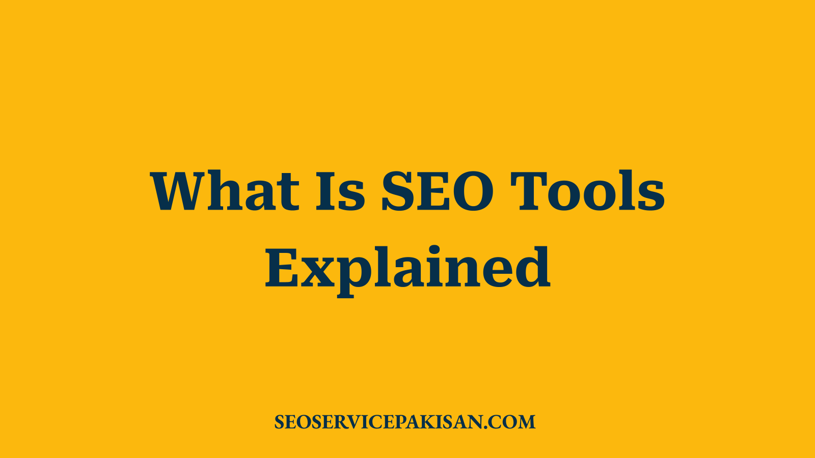What Is SEO Tools Explained