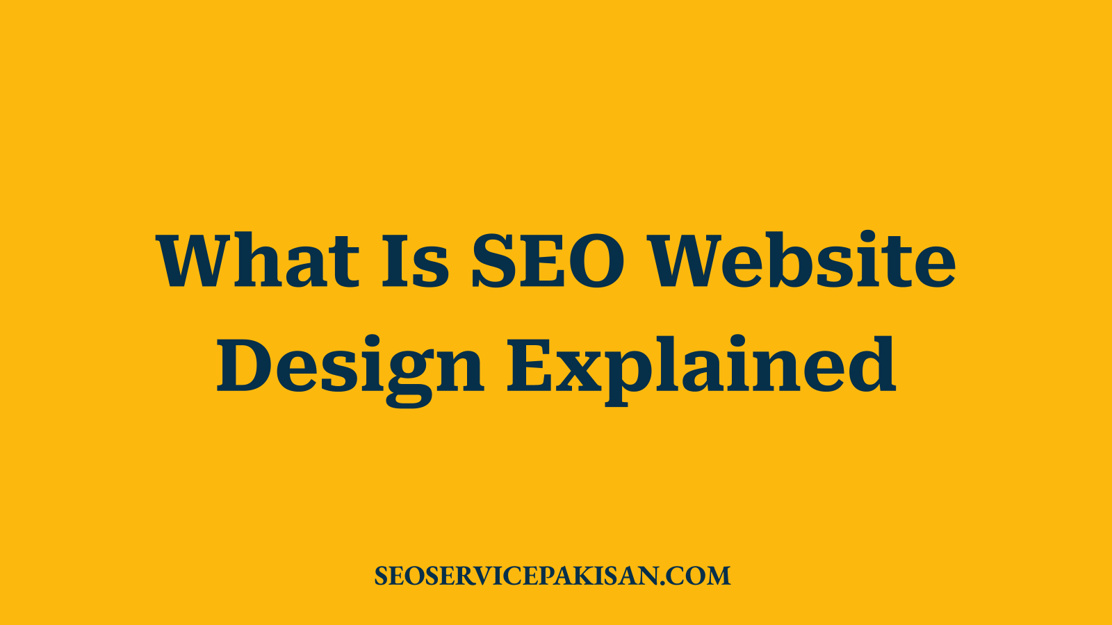 What Is SEO Website Design Explained