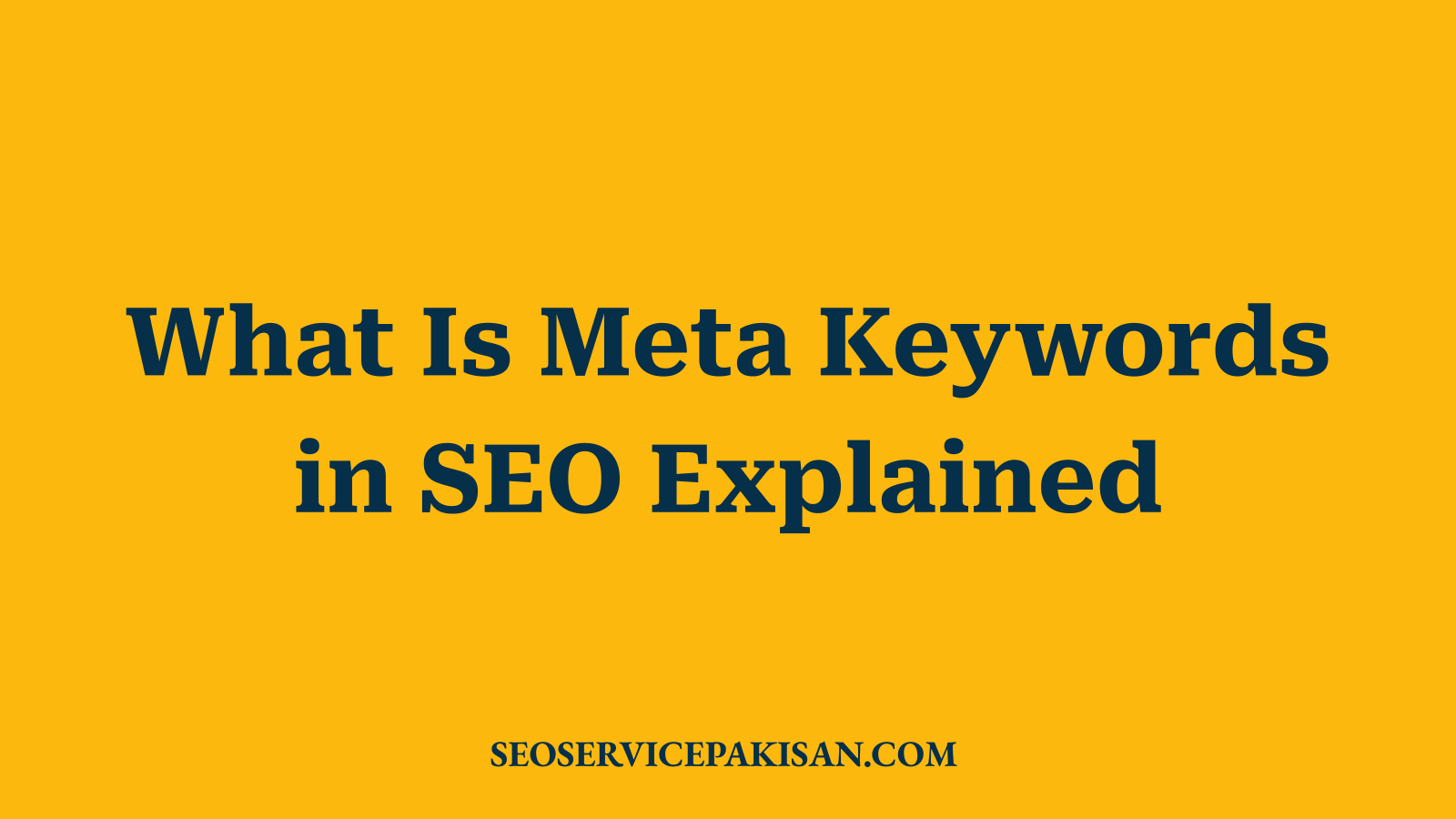 What Is Meta Keywords in SEO Explained