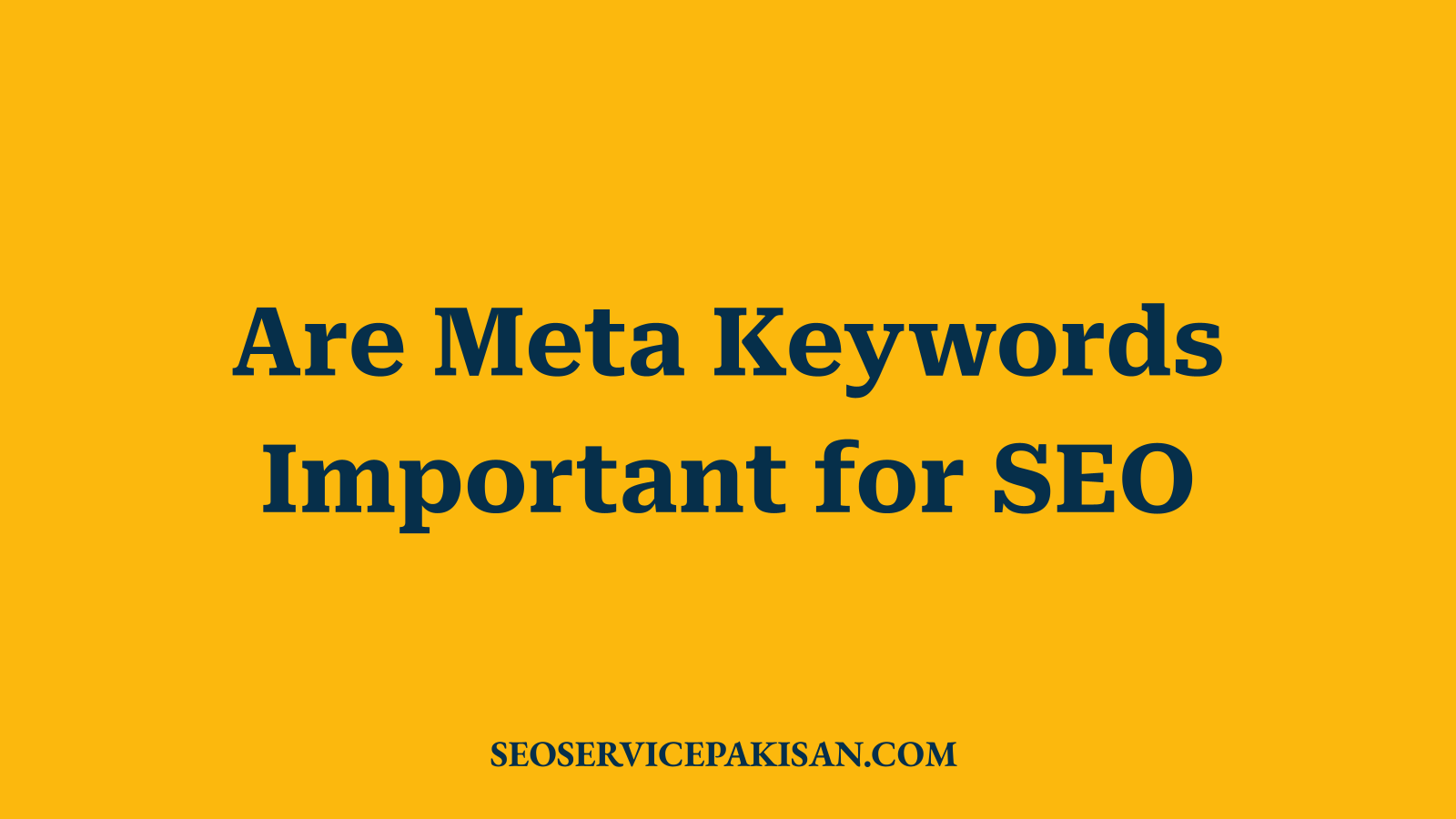 Are Meta Keywords Important for SEO