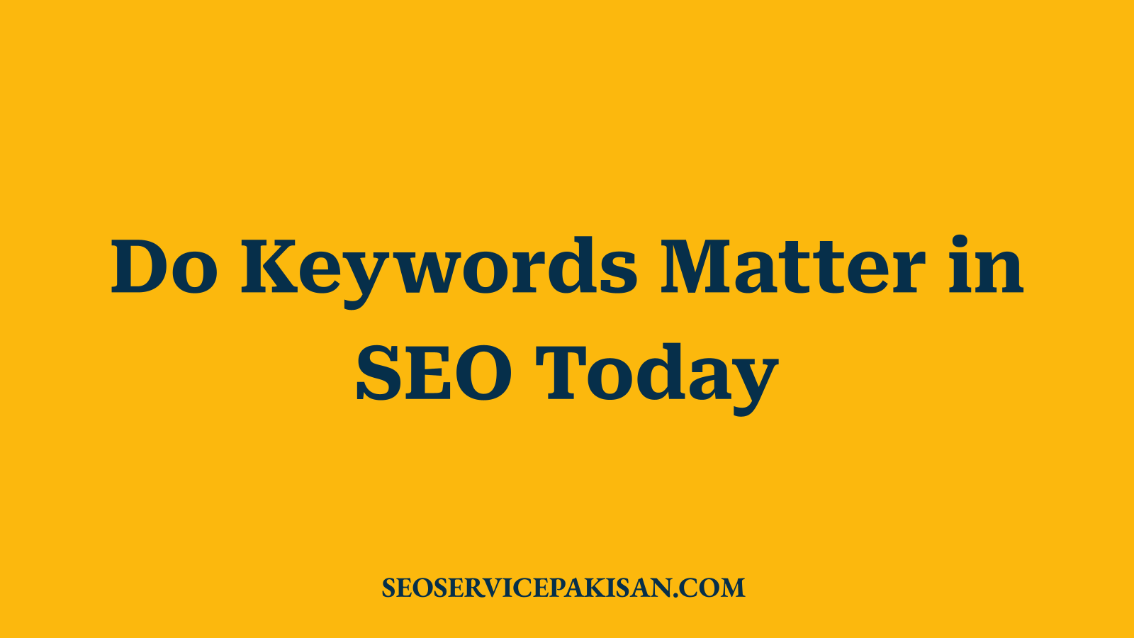 Do Keywords Matter in SEO Today