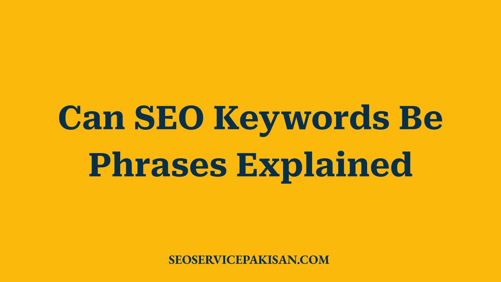 Can SEO Keywords Be Phrases Explained