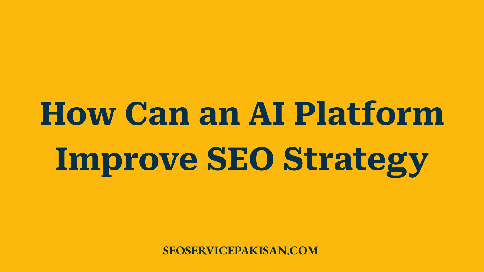 How Can an AI Platform Improve SEO Strategy