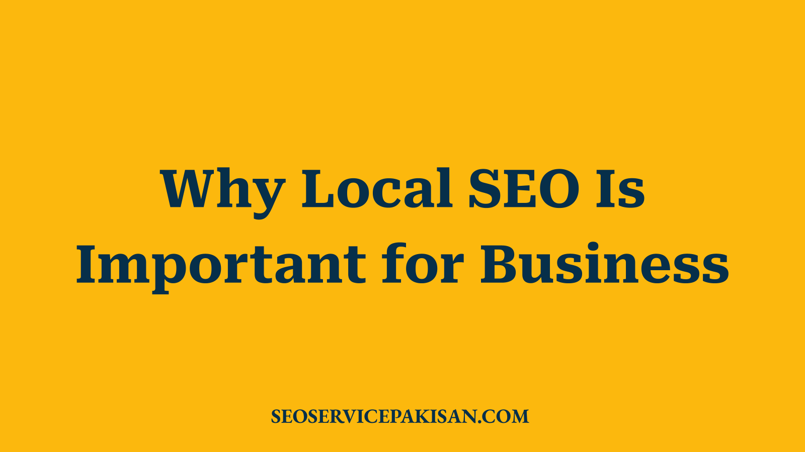 Why Local SEO Is Important for Business