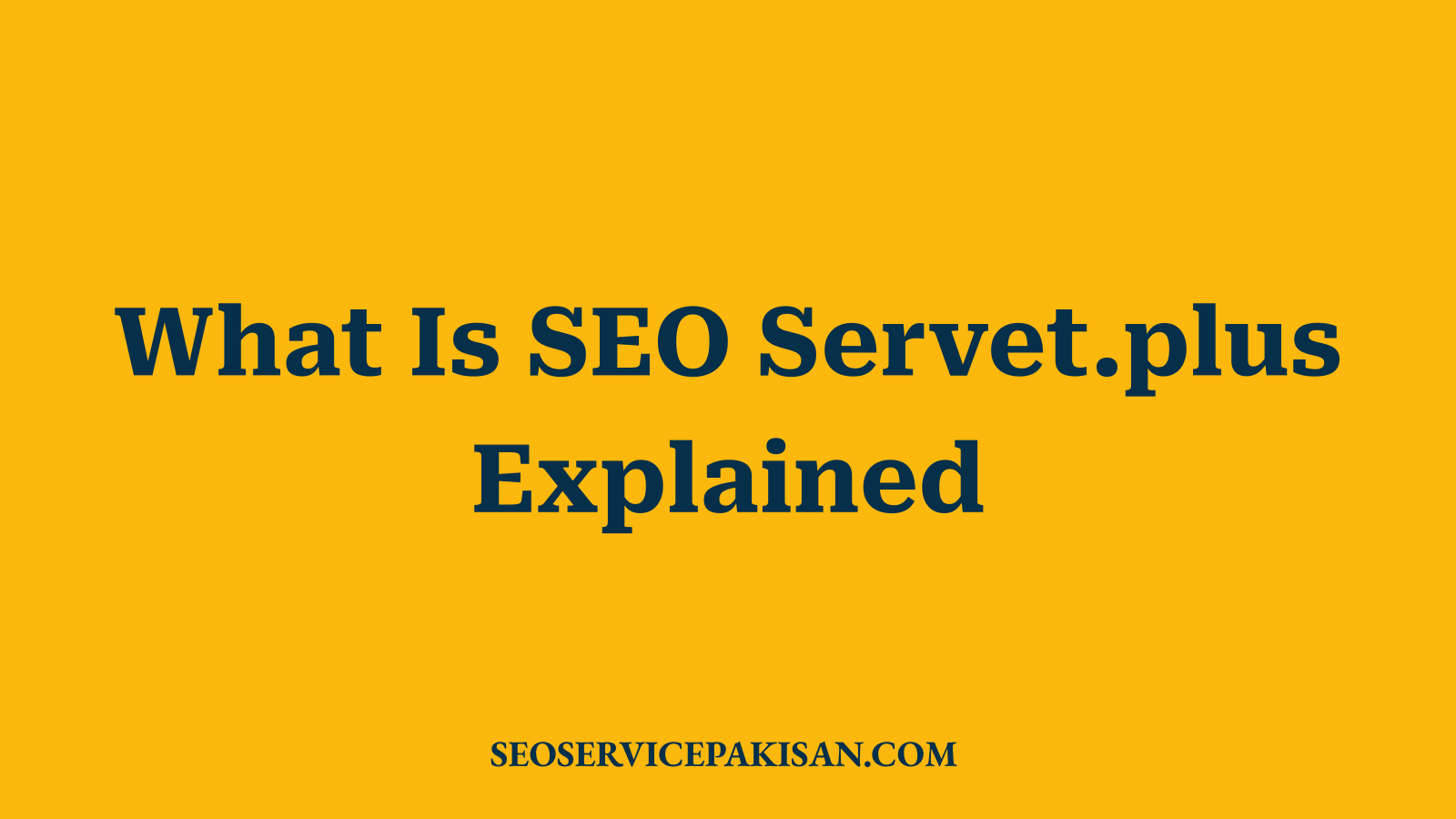 What Is SEO Servet.plus Explained